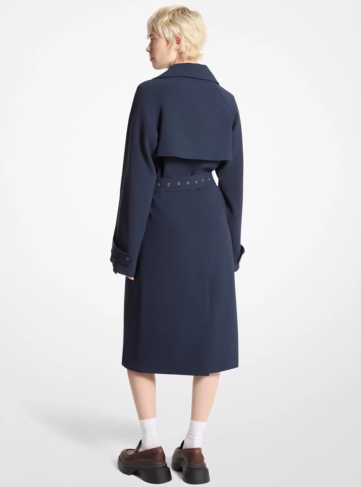 Michael Kors Textured Crepe Belted Trench Coat*Women Jackets & Coats