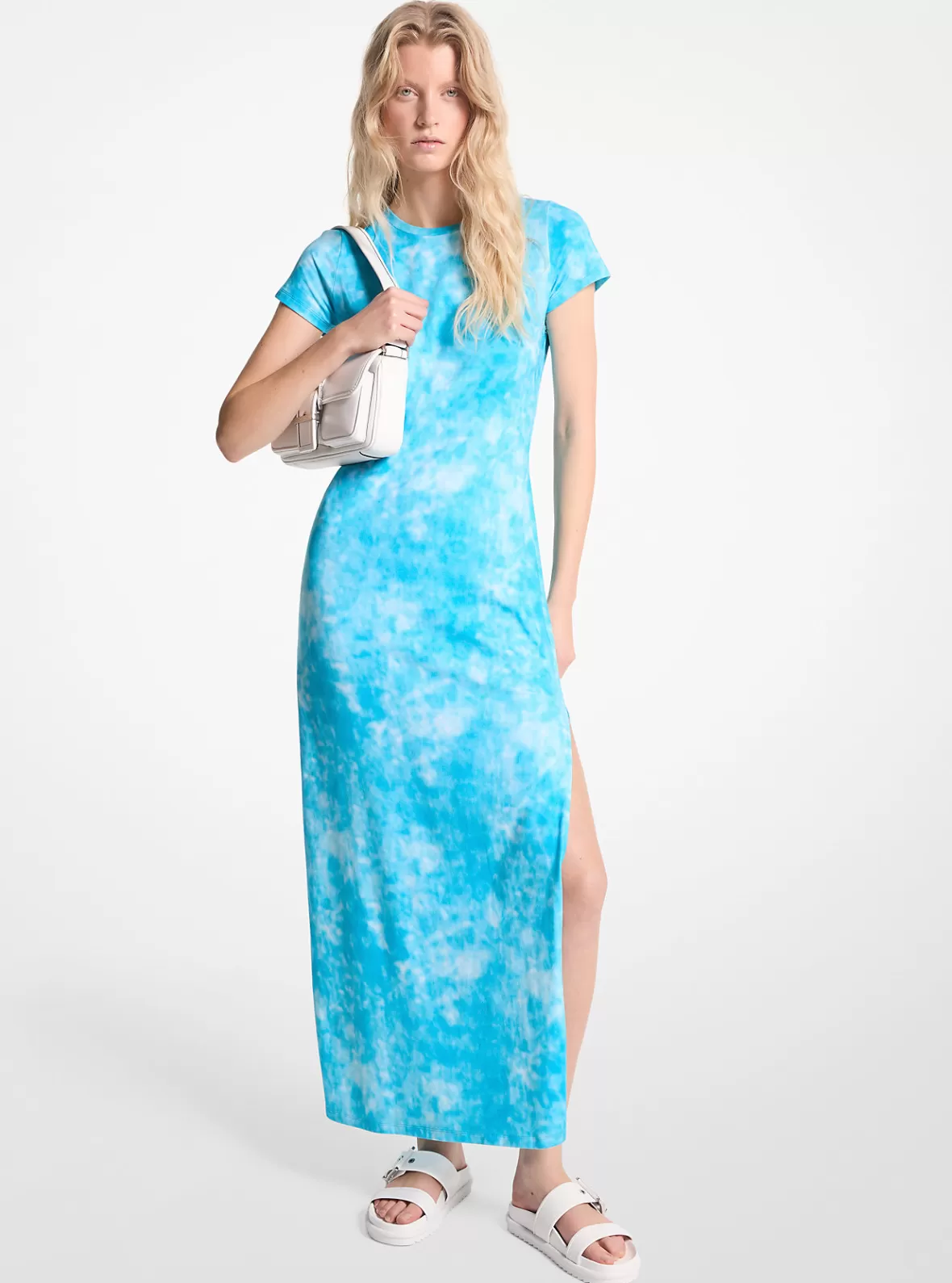 Michael Kors Tie-Dyed Stretch Cotton Maxi Dress*Women Dresses