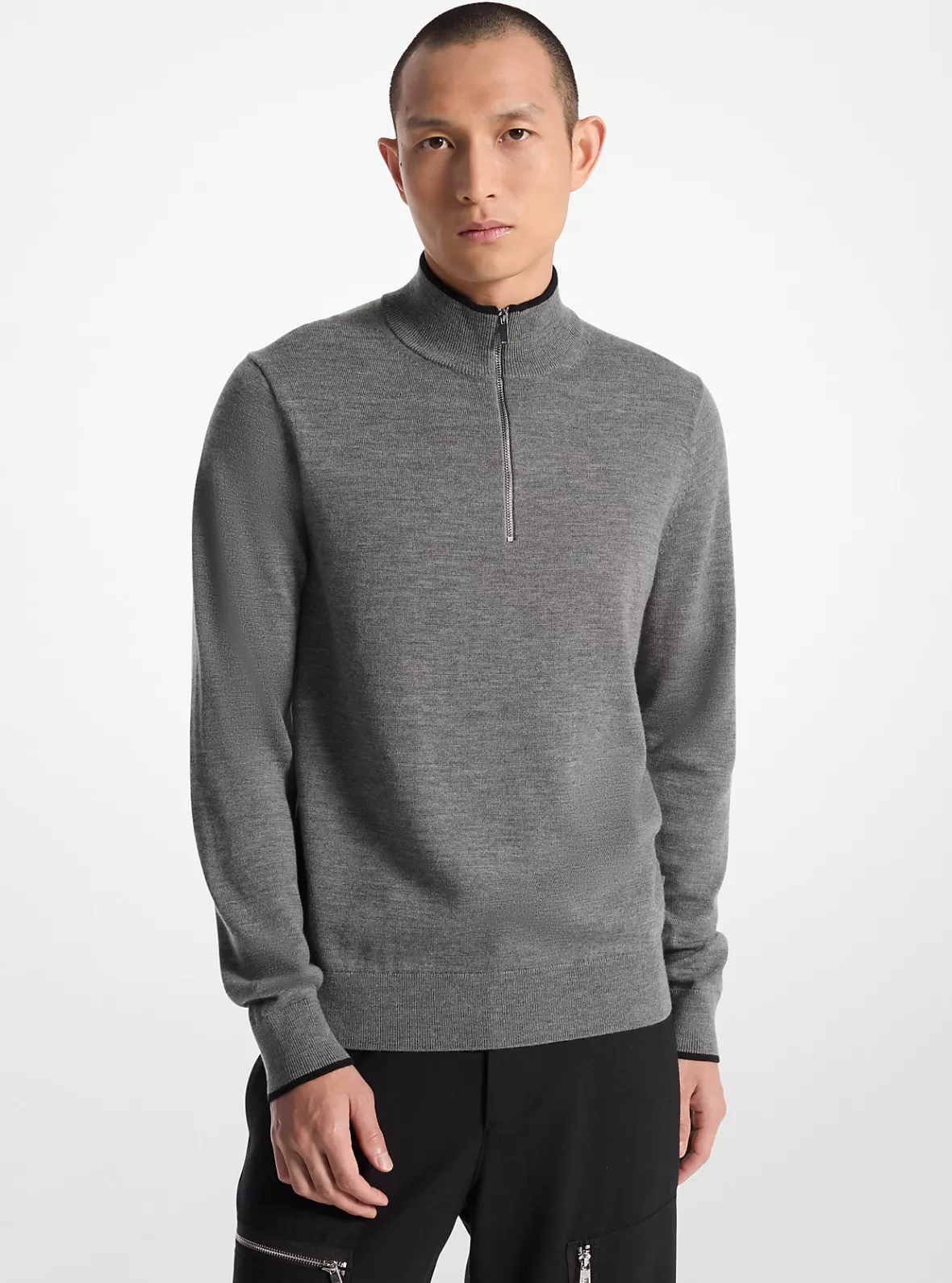 Michael Kors Wool Half-Zip Sweater* Sweaters | T-shirts & Sweatshirts