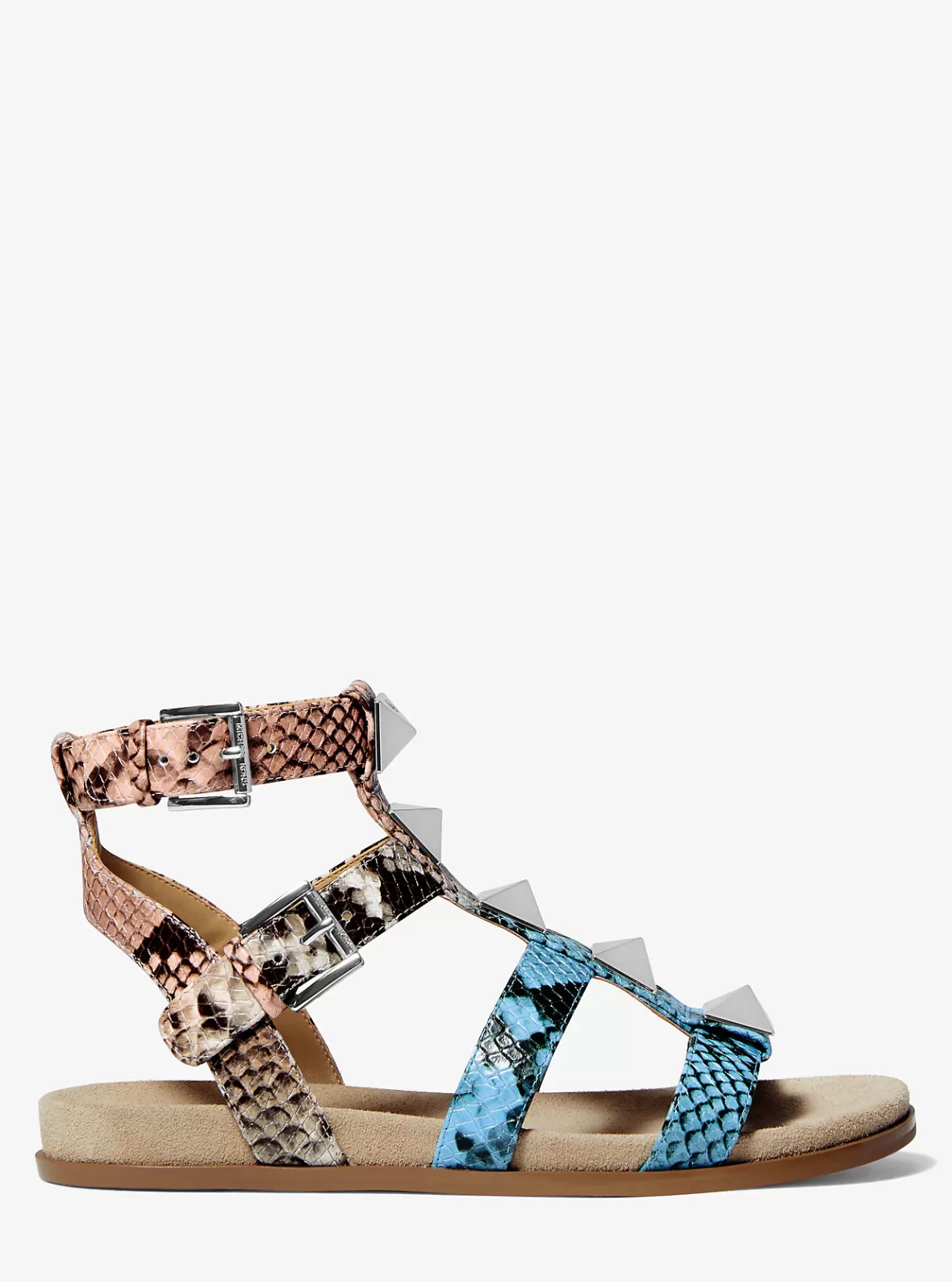 Michael Kors Wren Ombré Snake Embossed Leather Gladiator Sandal*Women Sandals