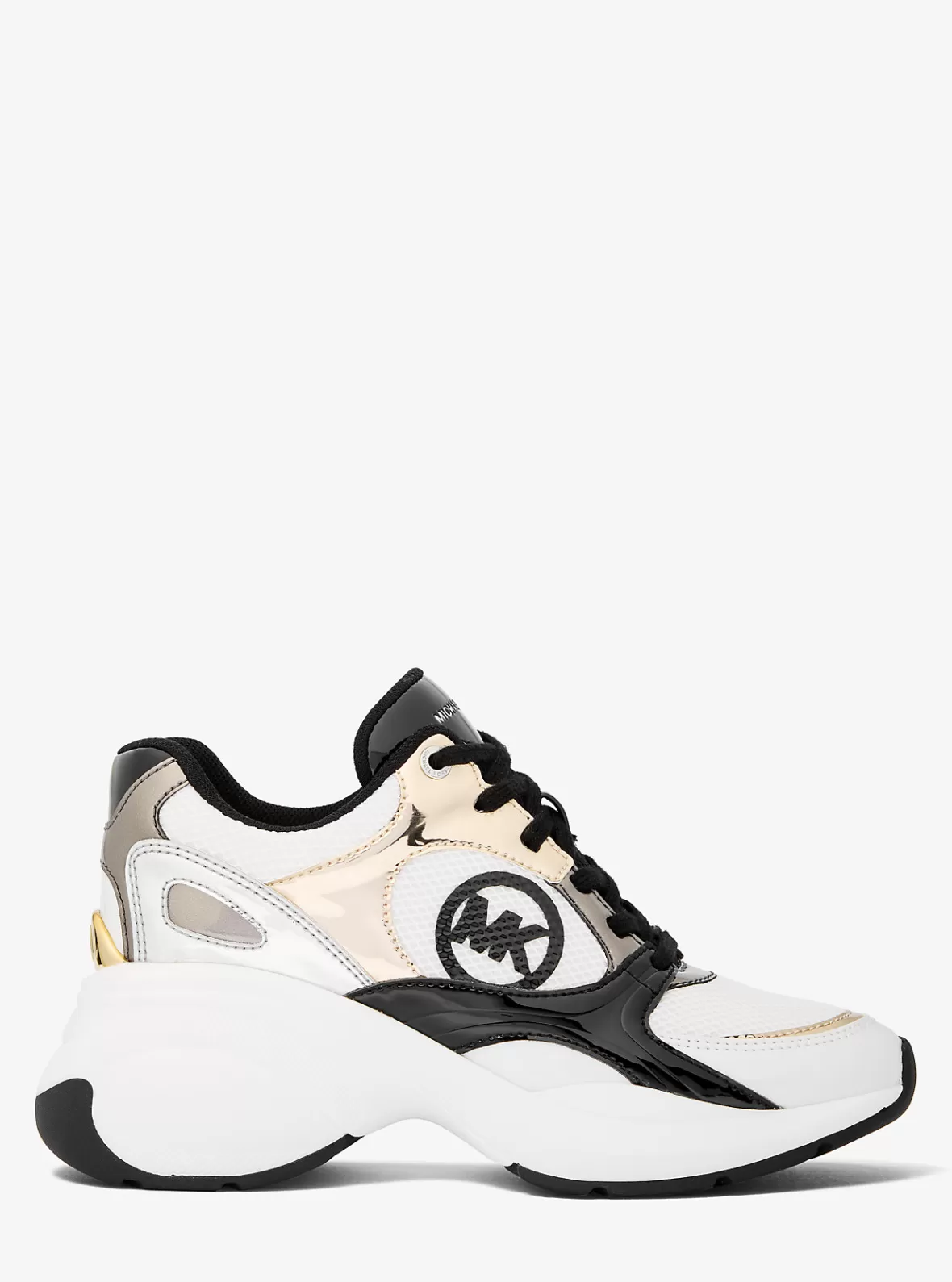 Michael Kors Zuma Metallic and Mesh Trainer*Women Sneakers